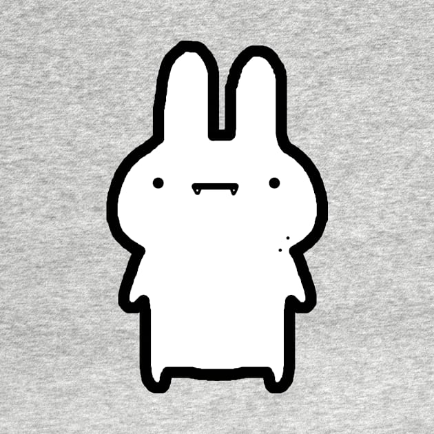 Cute bunny rabbit vampire doodle by KnuckersHollow